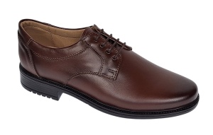 Pantofi eleganti barbati din piele naturala maro - Model Politie Armata GKR07M - Img 9