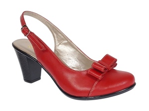 Pantofi eleganti dama decupati din piele naturala - Model Mara Rosu Box - Img 3