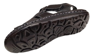 Sandale barbati casual din piele naturala - Model Negru GKR47N - Img 7
