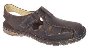 Sandale barbati din piele naturala Ultra Confort Marimea 42 Maro BRD334MI