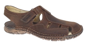 Sandale barbati din piele naturala Ultra Confort Marimea 43 Maro BRD334M - Img 4
