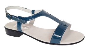 Sandale dama casual din piele naturala Bleumarin Lac S16LBLU1