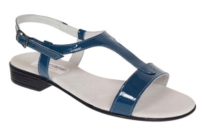 Sandale dama casual din piele naturala Bleumarin Lac S16LBLU1 - Img 3