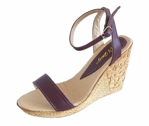 Sandale dama din piele naturala culoare maro cu platforme de 10cm S415M - Img 4
