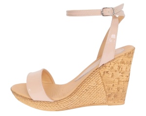 Sandale dama piele naturala cu platforme de 10 cm – Nude Lac S107NDL - Img 4