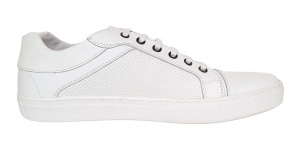 Sneakers barbati casual din piele naturala - Model Alb 1021 - Img 2