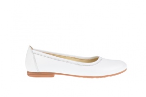 Balerini dama ,casual, din piele naturala alba - FLO3ALB - Img 3