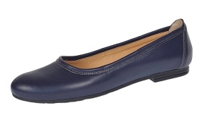 Balerini dama casual, din piele naturala bleumarin - FLO3BL - Img 6