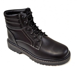 Bocanci barbati din piele naturala, imblaniti, model negru, Army Legion - GKR75NBOX