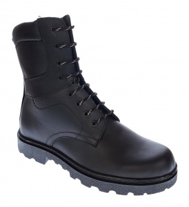 Bocanci barbati militari din piele naturala imblaniti PH328NBOX