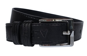 Curea barbati, casual, eleganta, din piele naturala, Negru, 4cm - CK40N - Img 2