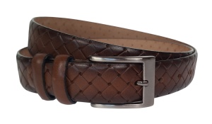 Curea barbati din piele naturala maro inchis 3.5cm Ciucaleti CLK 236MP - Img 3