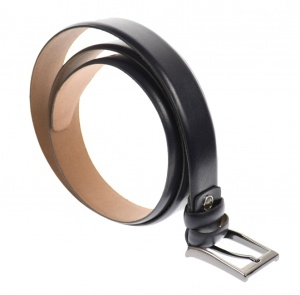 Curea barbati eleganta, din piele ecologica, bleumarin 3.5 cm - DR00BLM - Img 4