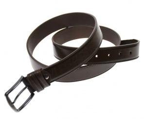 Curea barbati eleganta, din piele ecologica, maro milenium 3.5 cm - DR1500M - Img 4