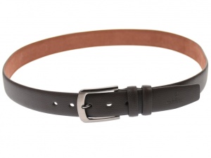 Curea barbati eleganta, din piele naturala ,maro 3.5 cm - DR1320M - Img 3