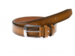 Curea barbati eleganta, din piele naturala, maro coffee 3.5 cm - DR1530M