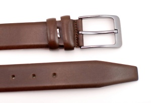 Curea barbati eleganta din piele naturala maro DR136M2 - Img 2