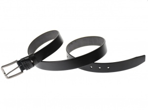 Curea barbati eleganta, din piele naturala, neagra 3.5 cm - DR1215N - Img 4