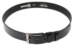 Curea barbati eleganta, din piele naturala, neagra 3.5 cm - DR1550N - Img 2