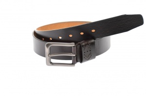 Curea barbati eleganta, din piele naturala, visinie 3.5 cm - DR1242VIS