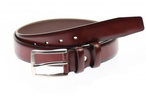 Curea barbati eleganta, din piele naturala visinie 3.5 cm - DR1320VIS