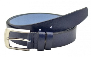 Curea barbati office eleganta din piele naturala bleumarin DR237BL