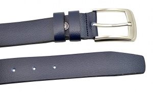 Curea barbati office eleganta din piele naturala bleumarin DR237BL - Img 3