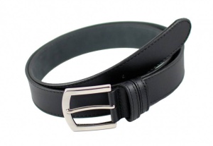 Curea casual - eleganta barbati din piele naturala - Neagra CC400N2 - Img 3