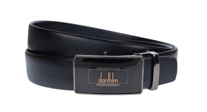 Curea eleganta barbati pentru costum, catarama metalica fara ac, latime 3.5 cm, lungime reglabila, negru - CK212N - Img 2