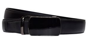 Curea eleganta barbati pentru costum, piele naturala de culoare neagra 3.5cm TK12NBOX
