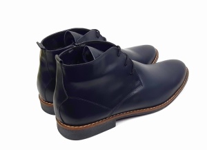 Ghete barbati, casual, din piele naturala, bleumarin STDG184BL - Img 2