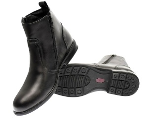 Ghete barbati casual din piele naturala cu fermoar imblanite - GB44N Marimea 41 - Img 2