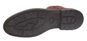 Ghete barbati casual din piele naturala cu fermoar imblanite GKR115M - Img 2