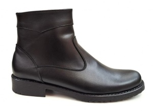 Ghete barbati casual, din piele naturala, cu fermoar, imblanite, Y044N