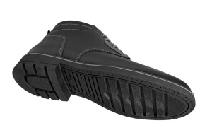 Ghete barbati casual, din piele naturala, cu siret si fermoar, imblanite, negru, GKR Imperia - GKR65N - Img 7
