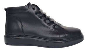 Ghete barbati casual din piele naturala, imblanite, GKR350N - Img 6