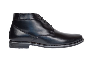 Ghete barbati casual din piele naturala (imblanite) Negru PHBONDNBOX - Img 5