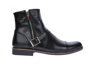 Ghete barbati casual din piele naturala, Made in Romania GJONN - Img 3