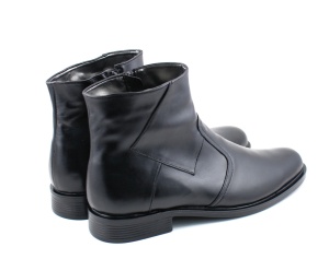 Ghete barbati casual, elegante din piele naturala, cu fermoar G80NBOX - Img 4