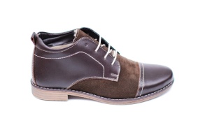 Ghete barbati din piele naturala casual, maro - BOND1MVEL - Img 2