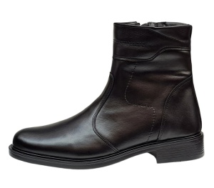 Ghete barbati din piele naturala cu fermoar imblanite GKR715N - Img 2