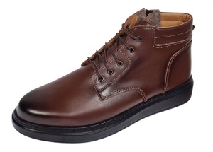 Ghete barbati din piele naturala imblanite culoare maro GSSPORT23M - Img 4