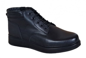 Ghete barbati din piele naturala imblanite culoare neagra GSSPORT23N