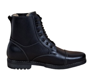 Ghete barbati, din piele naturala, imblanite, Negru Oxford - 2065NBOX - Img 2