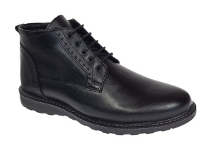 Ghete barbati din piele naturala pe talpa Sport Urban cu siret imblanite GS2019CSN - Img 4