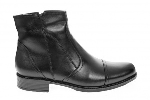 Ghete barbati elegante din piele naturala cu fermoar imblanite GMODN - Img 2