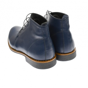 Ghete barbati office, elegante, din piele naturala bleumarin, Elion GB43BL - Img 6
