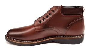 Ghete casual barbati model iarna din piele naturala (imblanite) GB102M - Img 3