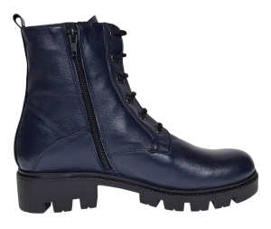 Ghete dama casual din piele naturala bleumarin GD205BL - Img 4