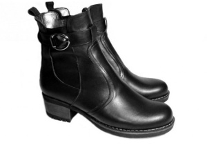 Ghete dama casual din piele naturala - Ghete de iarna cu fermoar - G216N